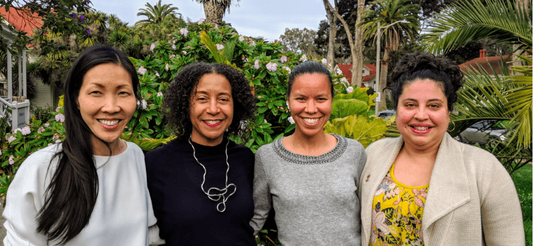 The Libra Foundation staff: Angie Chen (Senior Program Officer), Crystal Hayling (Executive Director), Ashley Clark (Knowledge & Grants Manager), Jennifer Agmi (Senior Program Officer)