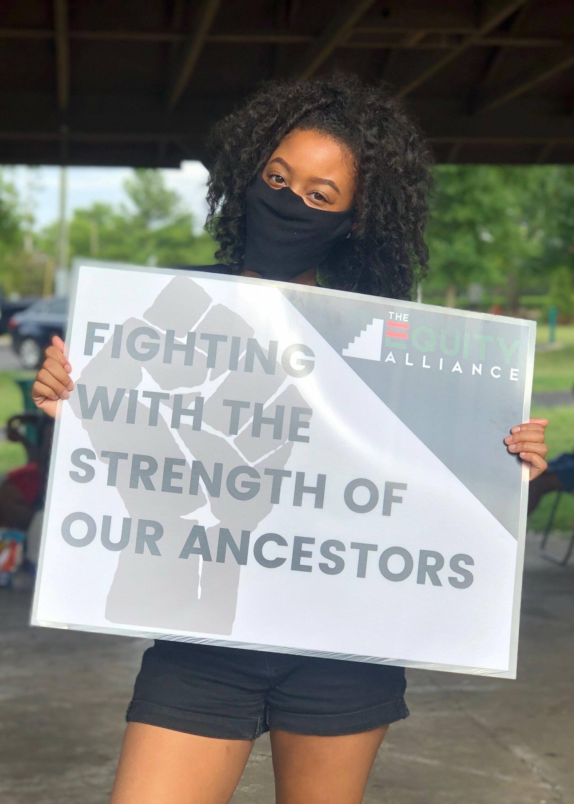 Youth at TEA voter mobilization action (Fall 2020). Credit: The Equity Alliance (TEA).