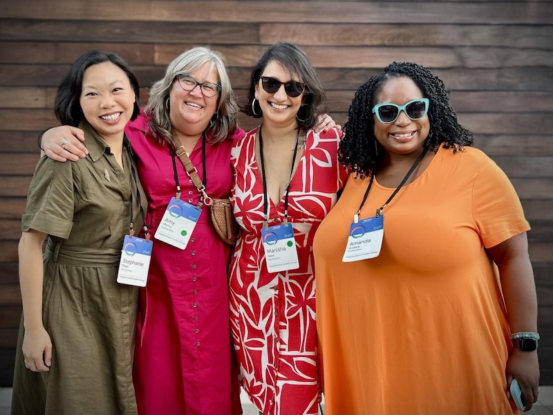 Photo of Stephanie, Amy, Manisha, and Amanda at NFG's 2025 National Convening!