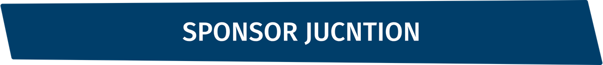 Navy blue banner that reads "Sponsor Junction"