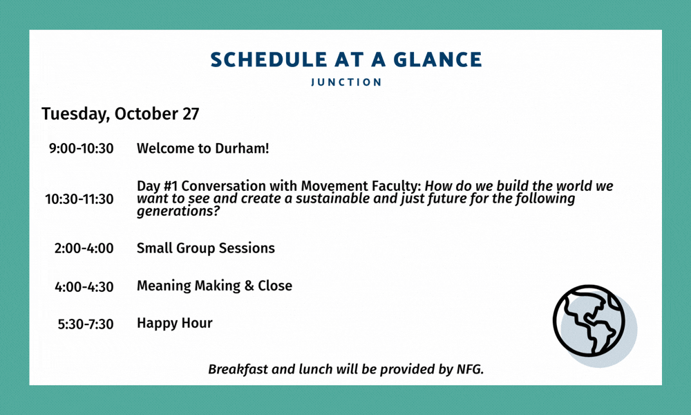 Junction Schedule at a Glance